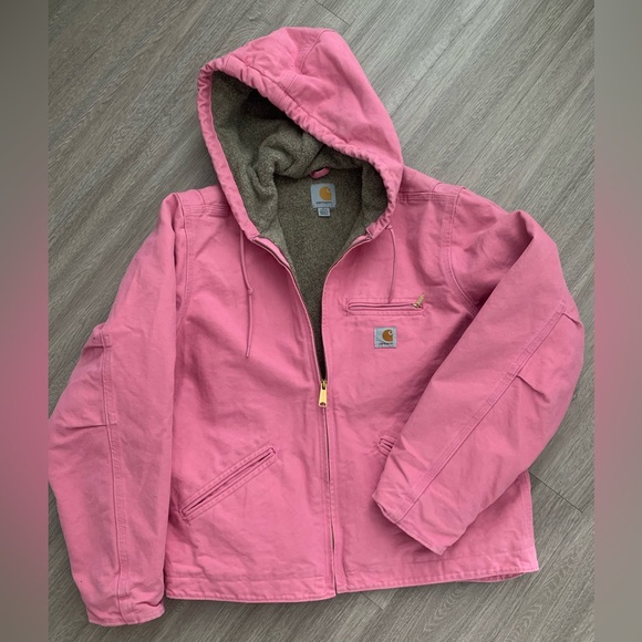 Carhartt Jackets & Blazers - Barbie pink | CARHARTT| jacket 💖💖 women's (small) girls L (12-14)